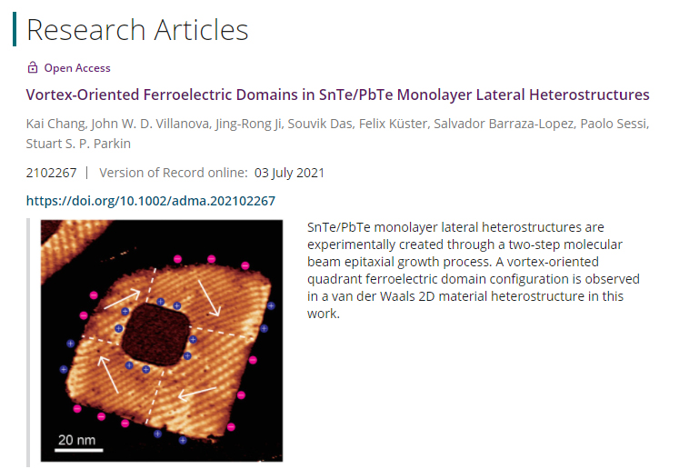 Vortex-Oriented Ferroelectric Domains are found in SnTe/PbTe Monolayer Lateral Heterostructures